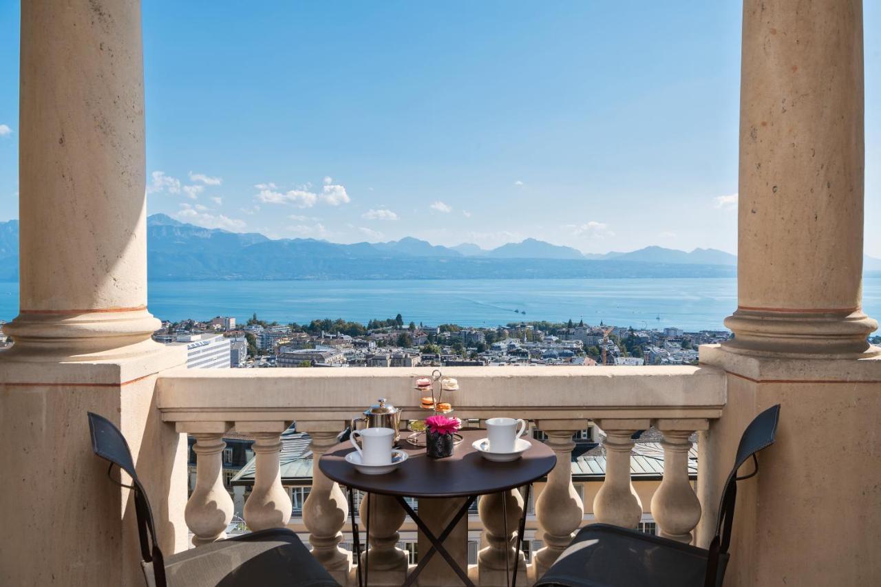 Lausanne Palace Esterno foto View from the hotel